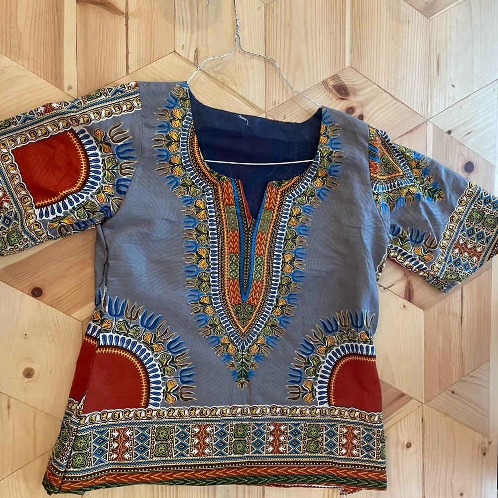 Ankara (West African) top handmade